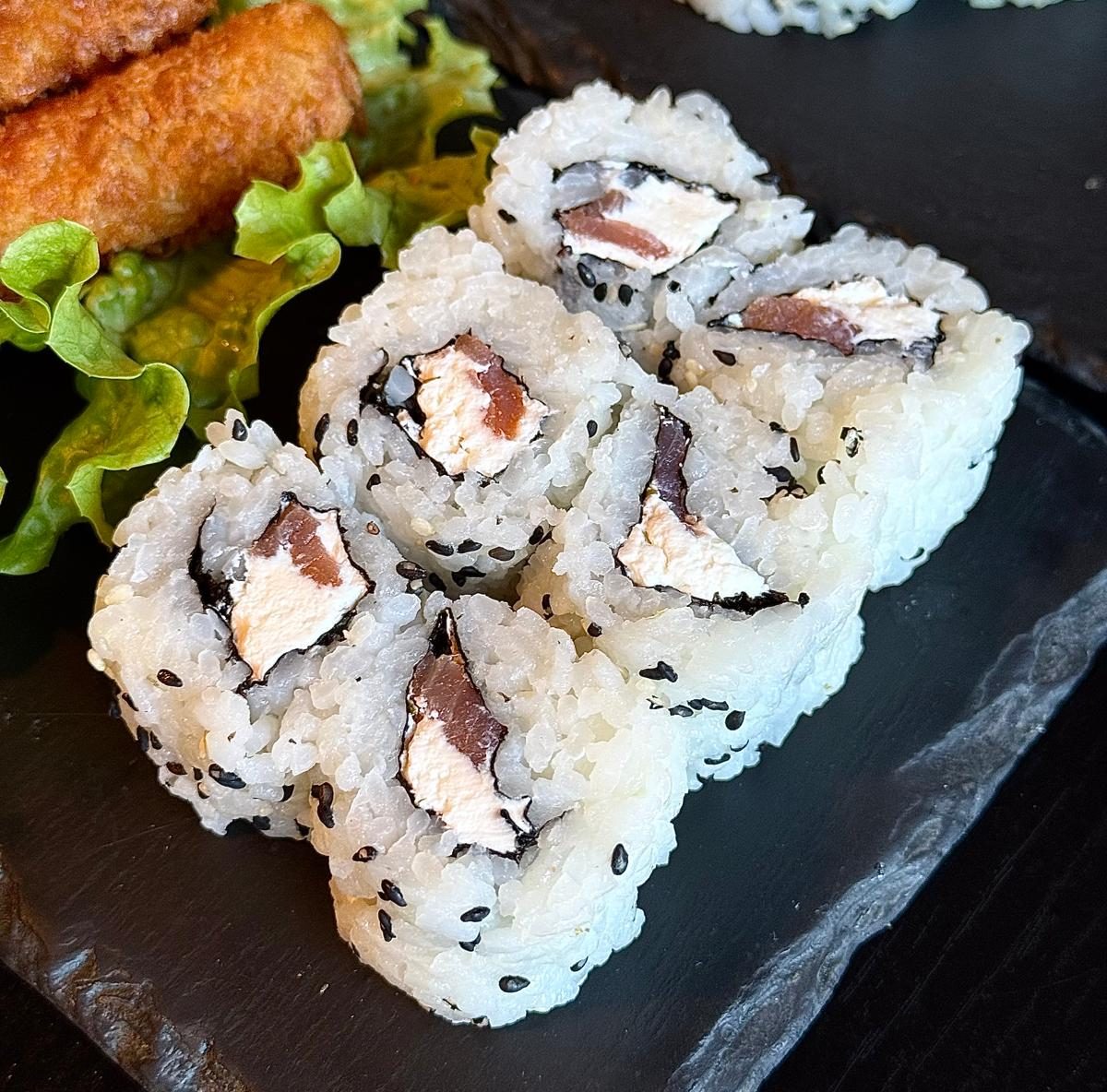 6 California saumon fumée cheese